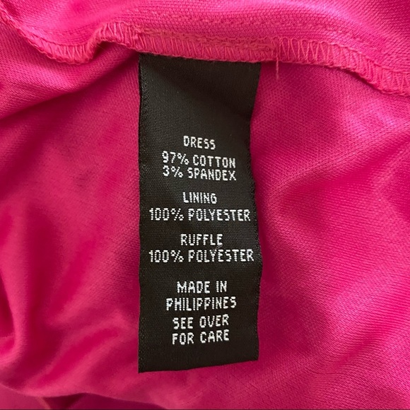 I.N. San Francisco Fuchsia Frilled Halter Dress - Picture 11 of 12